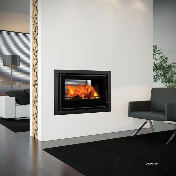 Crystal 98 Double Sided Inset Stove